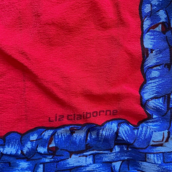 Vintage Liz Claiborne Multicolor Floral Silk Scarf - Picture 4 of 11